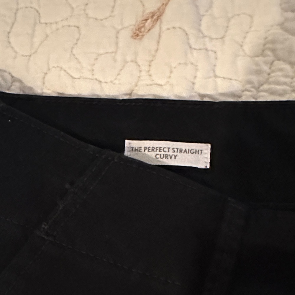 LOFT Black Perfect Straight Pants
